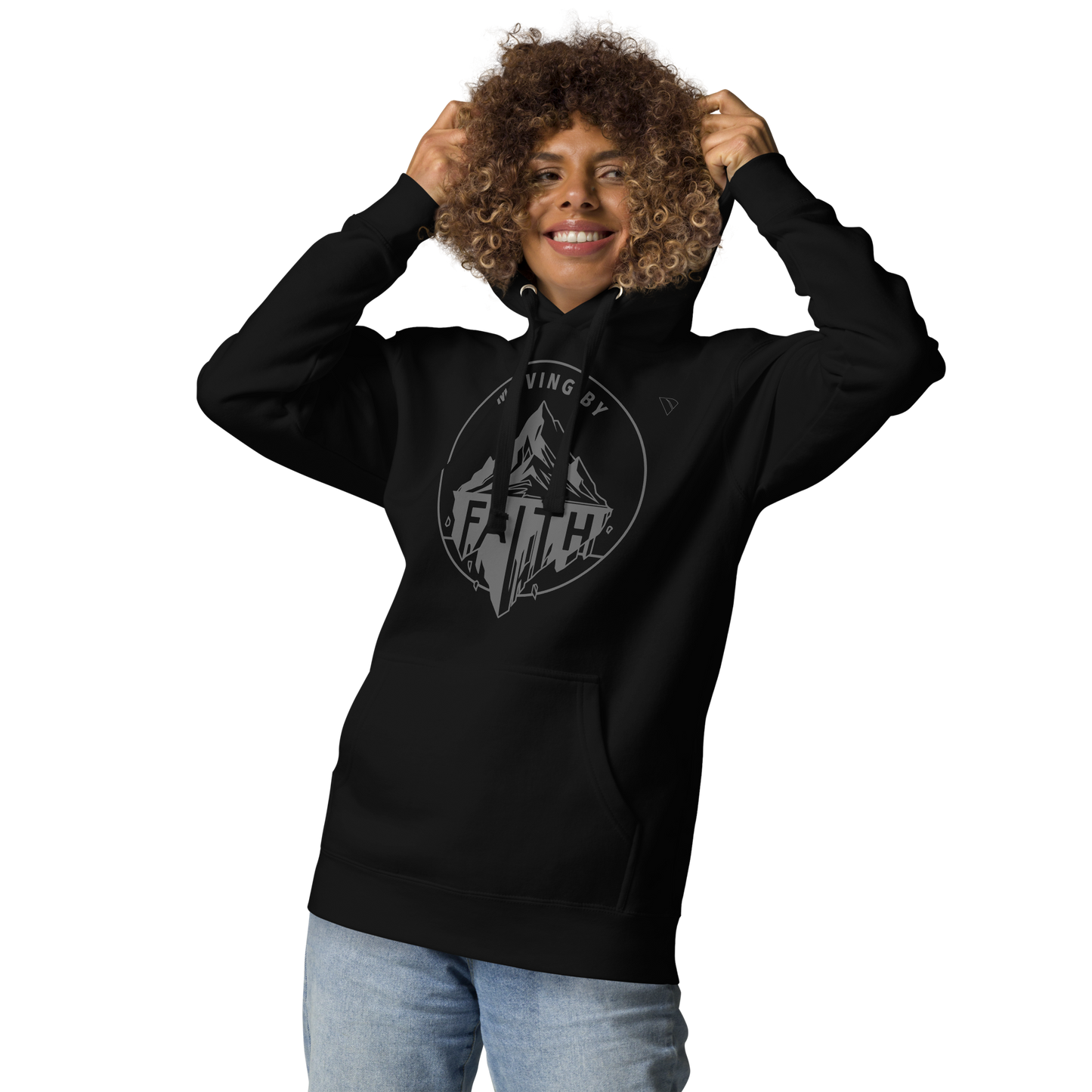 Moving Mountains By Faith Premium unisex hoodie