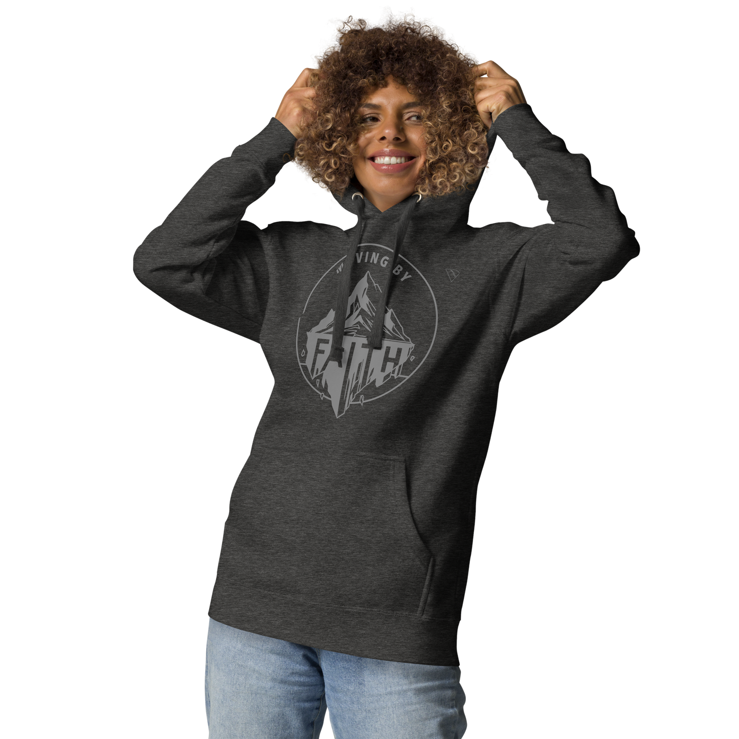 Moving Mountains By Faith Premium unisex hoodie