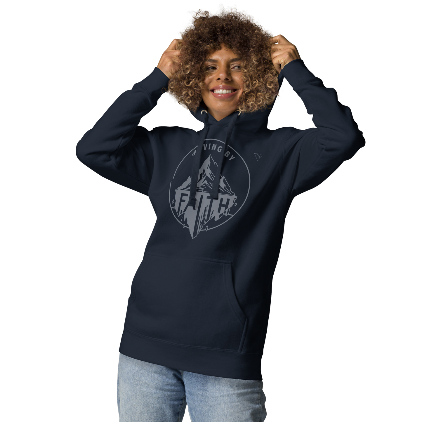 Moving Mountains By Faith Premium unisex hoodie