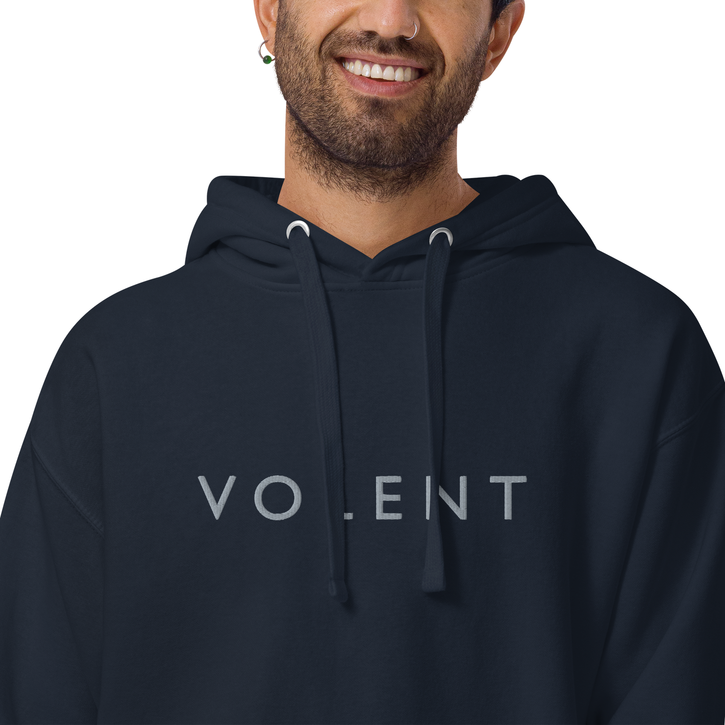 Volent Embroidered Premium unisex hoodie