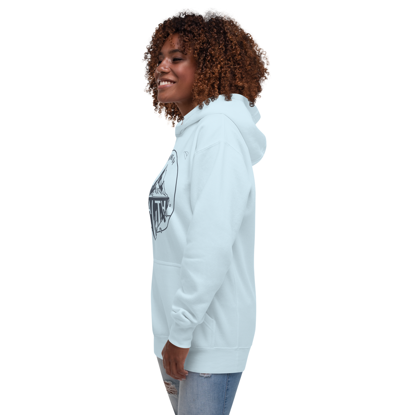 Moving Mountains By Faith Premium unisex hoodie